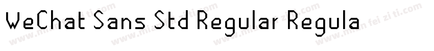 WeChat Sans Std Regular Regular字体转换